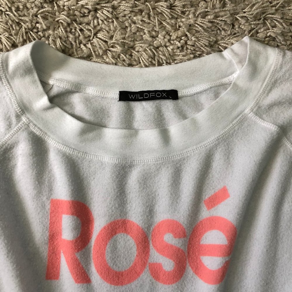 ⭐️HPx2⭐️Wildfox "Rosé All Day" Pullover - Picture 4 of 4